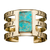 Bullet Inlay Cage Cuff with Turquoise by Pamela Love for Liberty United