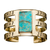 Bullet Inlay Cage Cuff with Turquoise by Pamela Love for Liberty United