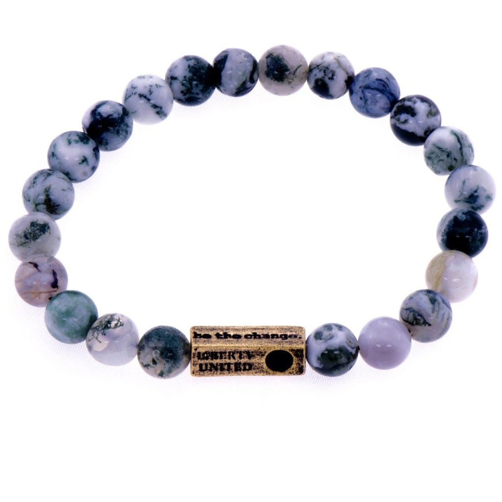 be the change.  tree agate bracelet