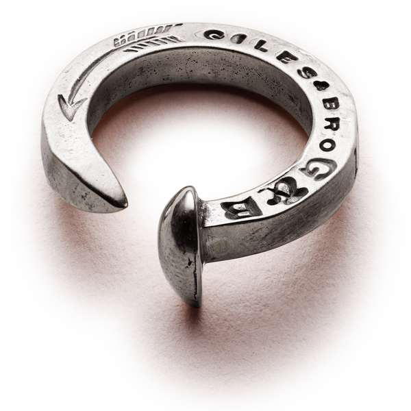 Giles & Brother Railroad Spike Ring - Brass Band, Rings - WGI21719