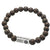 be the change.  brown wood bracelet
