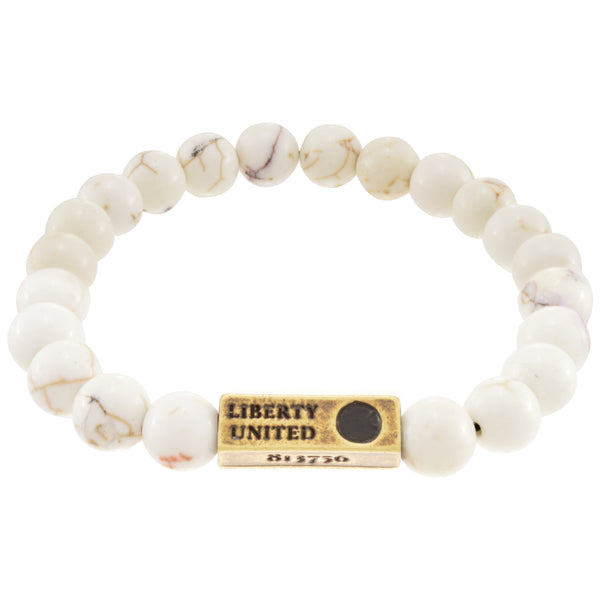 be the change. magnesite bracelet