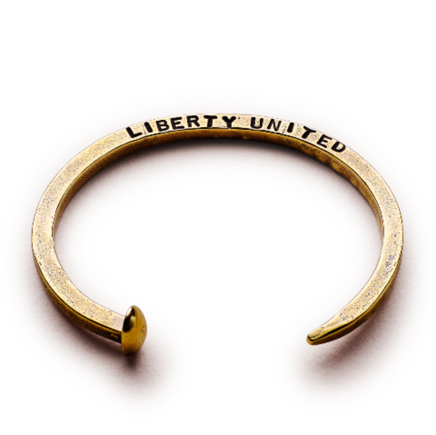Skinny Railroad Spike Bullet Cuff by Giles & Brother for Liberty United