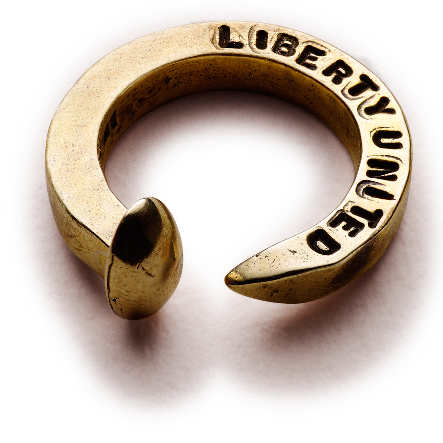 Railroad Spike Bullet Ring by Giles & Brother for Liberty United