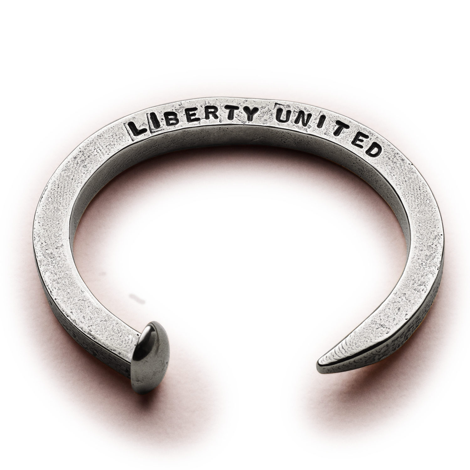 Railroad Spike Gunmetal Cuff by Giles & Brother for Liberty United