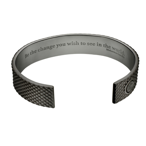 Grip Cuff with "Be the change..." Gandhi Message